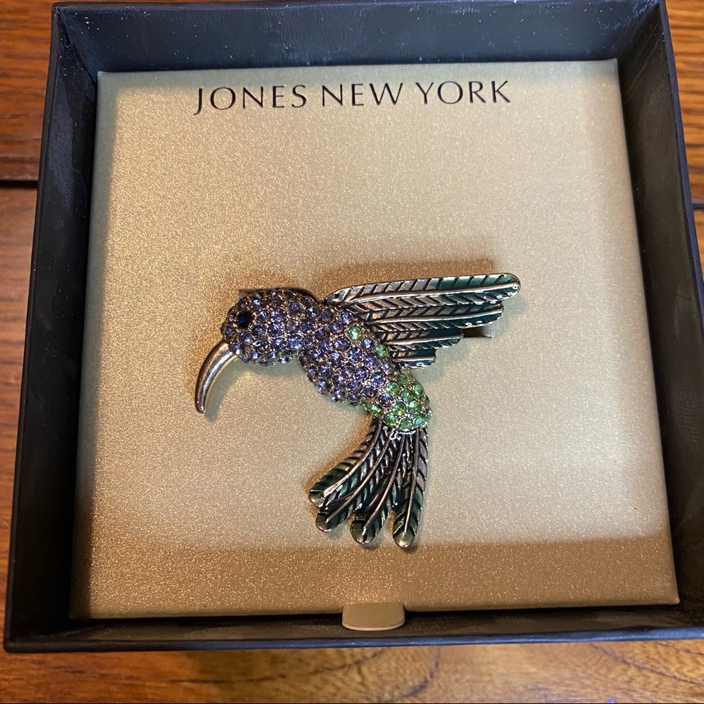 Jones New York hummingbird brooch